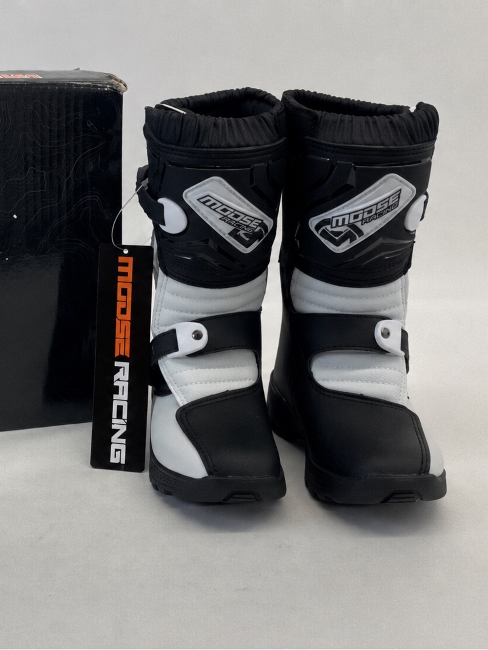 Moose Racing Kids Black & White MX Boots